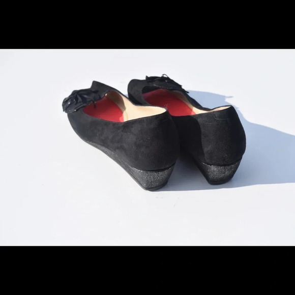 Pas Ole Rouge peep toe wedges - Picture 3 of 8